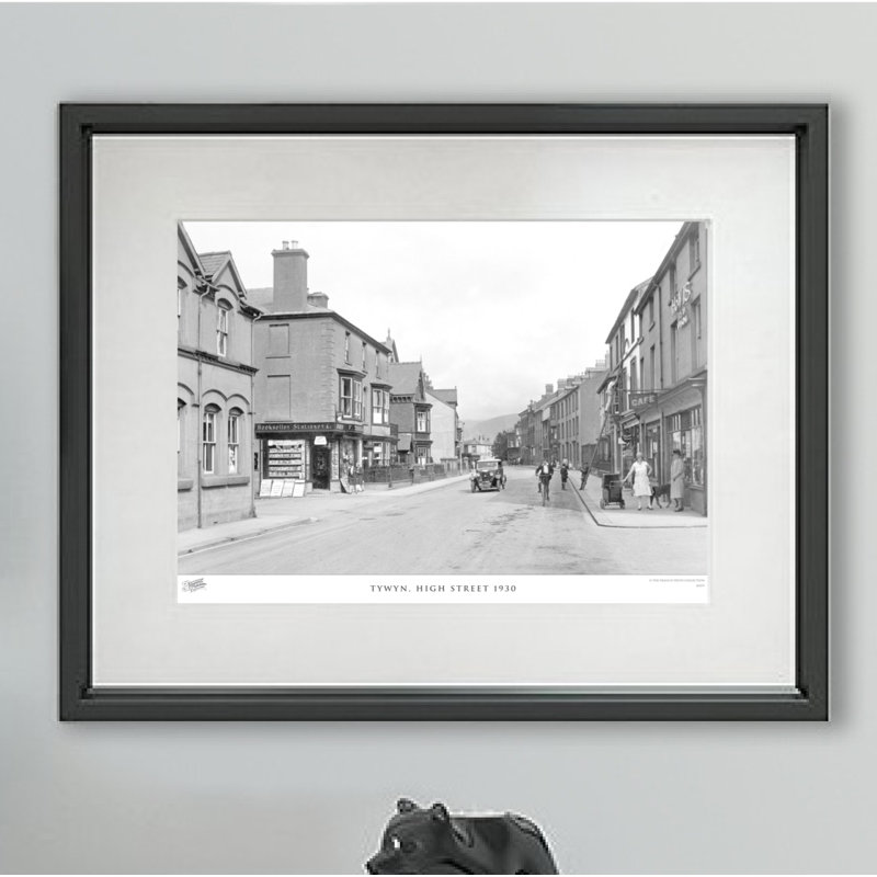 Tywyn, High Street 1930 by Francis Frith - Single Picture Frame Print, 45cm H x 60cm W x 2.3cm D