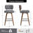 Swivel Upholstered Bar Height Stool-2023772031-2023772030