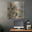 Art mural en métal luxueux «Les Fleurs 4» par Dusza, 36 po x 36 po-766088269