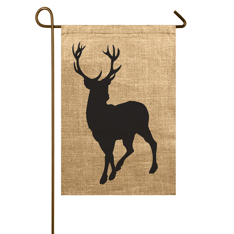 Drapeau de jardin cerf debout