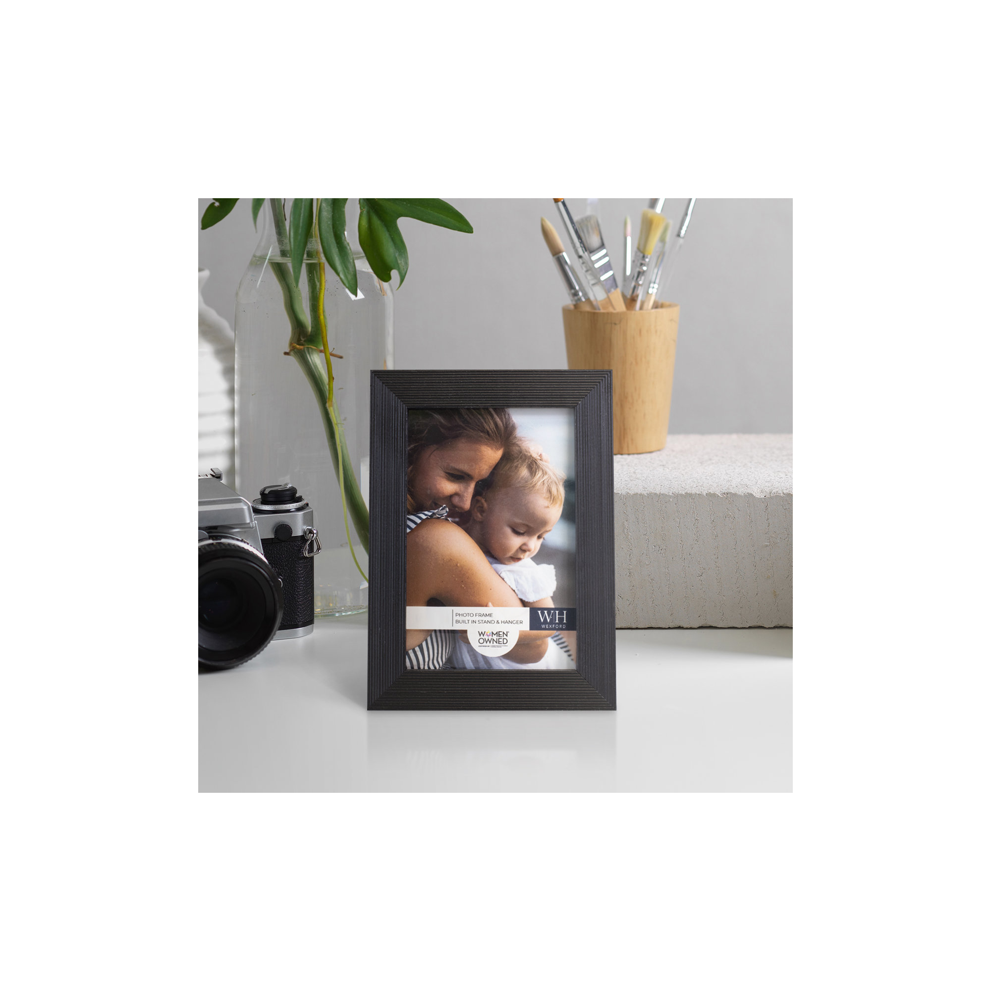Apolline Wood Picture Frame, 6" x 8", Ebony
