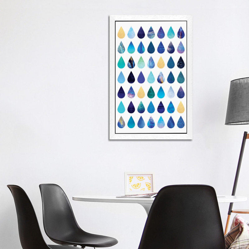 Rain - Floater Frame Print on Canvas, 101.6 cm H x 66.04 cm W, White Framed 