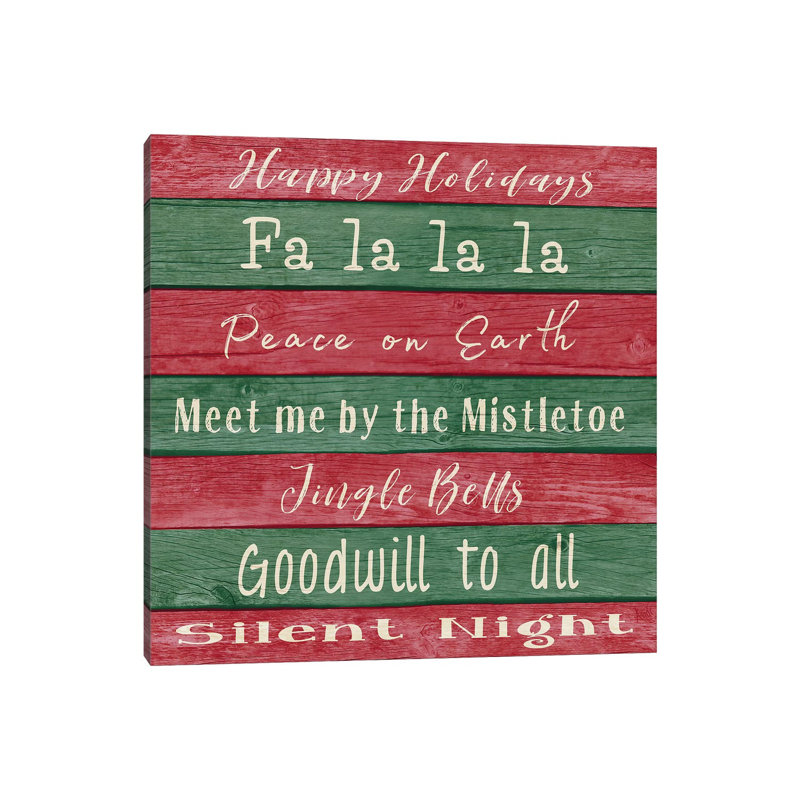 Holiday Chants I 1 Piece Wrapped Canvas Wall Art, 45.72 cm H x 45.72 cm W x 1.91 cm D