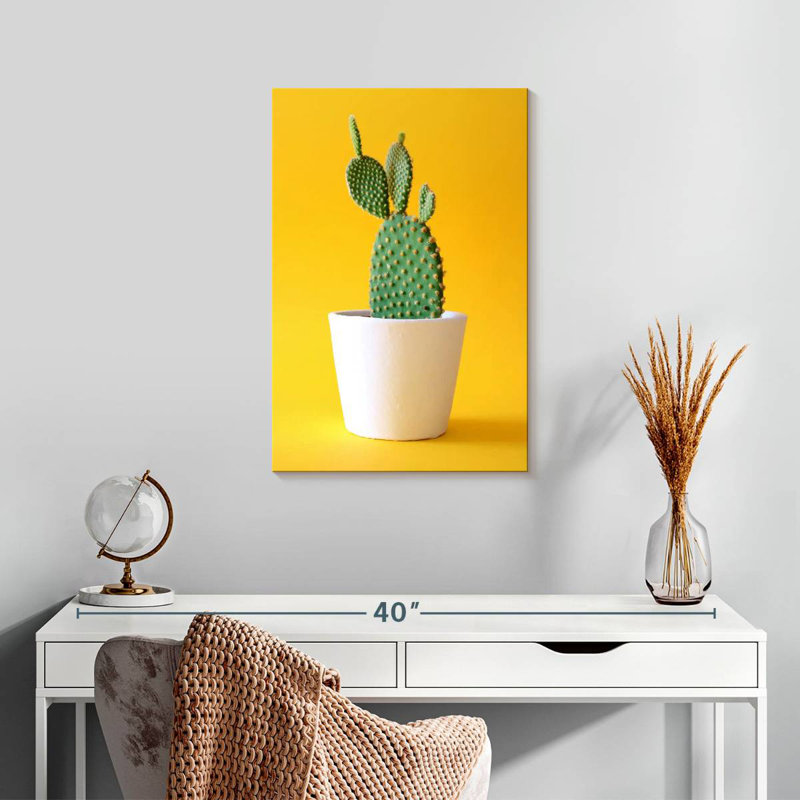 Harnek Potted Prickly Pear Cactus, 24" H x 16" W