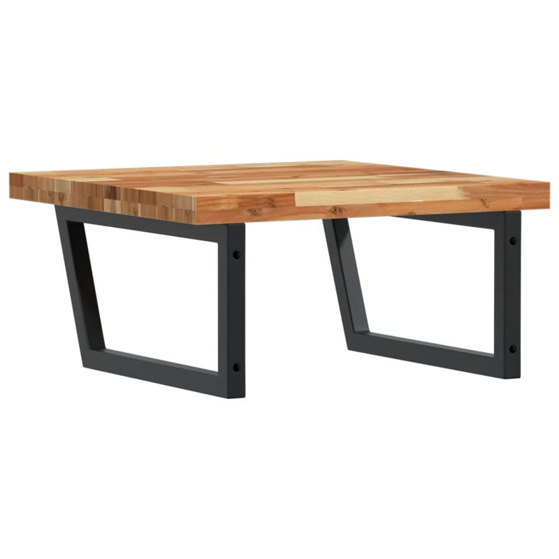 Brilhantina 60cm Solid Wood Bathroom Vanity Top, Acacia/Black