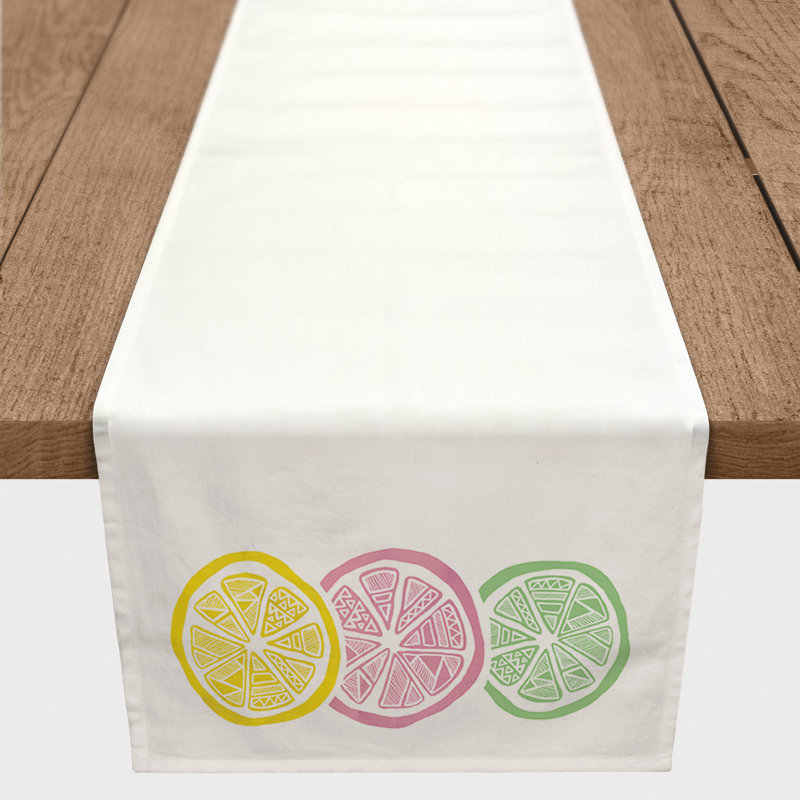 Shepshed Cotton Blend Table Runner, 90" L x 16" W