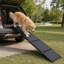 Rampe pliante pour chien pour voiture avec feutre antidérapant (extra long 70 pouces)