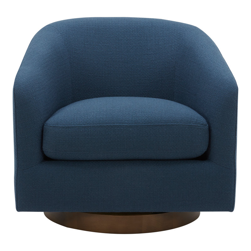 Fauteuil club pivotant en polyester 31 po., Mélange de polyester Moto Cadet
