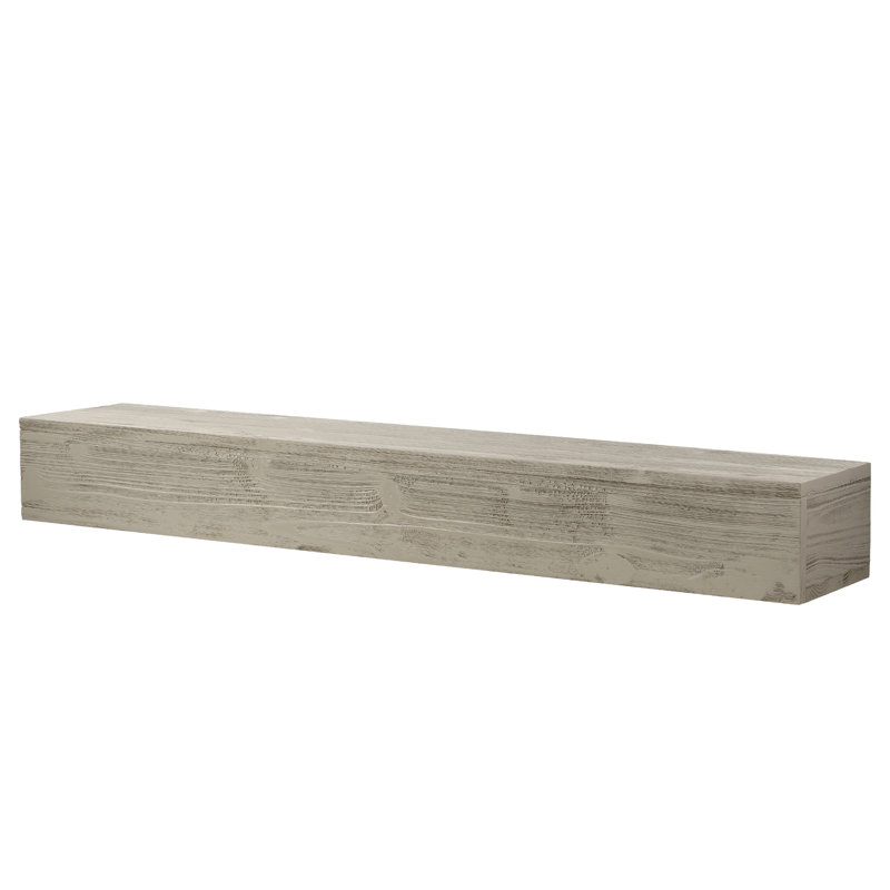Foyer en bois massif 72 po - Décoration murale rustique