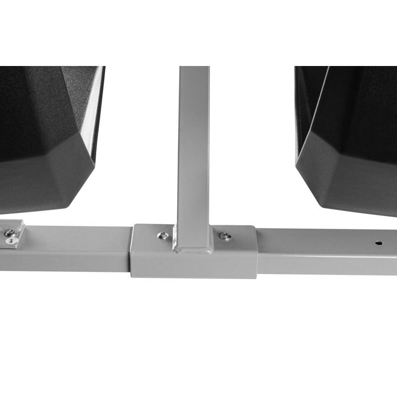 Cabine pivotante Cluster, 24 x 48, centre en panneau de fibres à densité moyenne, protectEdge, plateau nébuleux gris, Noir
