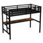 Lit mezzanine en métal avec bureau Space TG