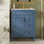 Meuble-lavabo 24 po avec lavabo en céramique, petite armoire de salle de bain moderne, 2 tiroirs et tablette réglable-134283051