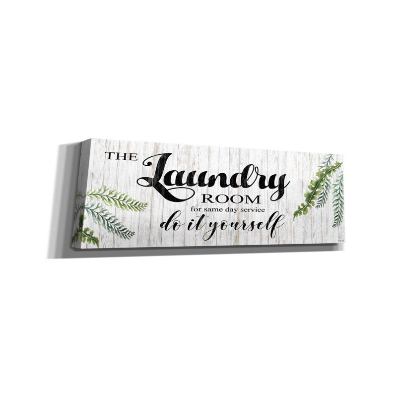 Farmingville The Laundry Room by Cindy Jacobs, 12" H x 36" W x 1.5" D