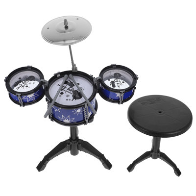 1 Set Kids Jazz Drum Kit Musical Educational Instrument Toy Simulation Jazz Drum