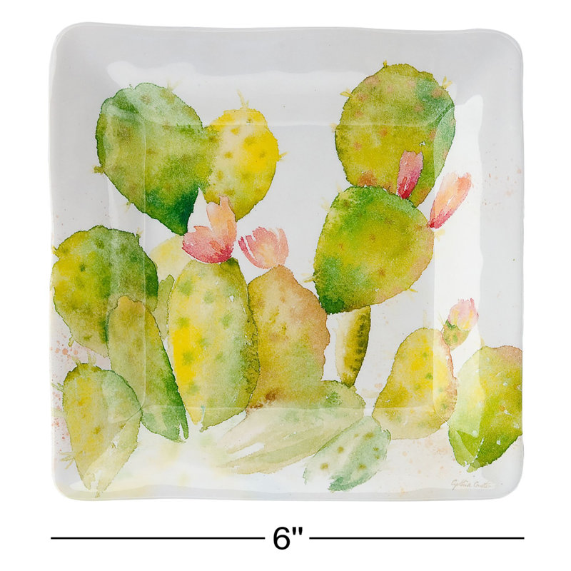 Cactus, 6" Tidbit Plate S12