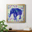 «Painted Elephant II», reproduction d'art graphique sur toile encadrée-389465897-389465896