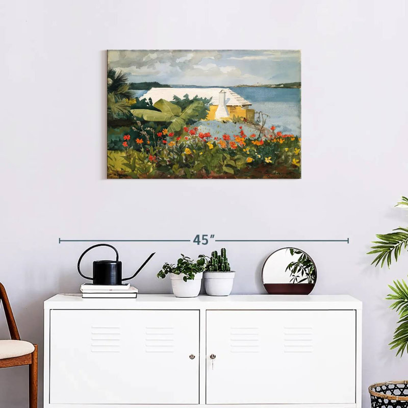 Gillard Flower Garden And Bungalow - Bermudes, H 20 po x l 30 po