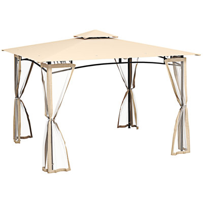 Outsunny Patio Gazebo With Netting