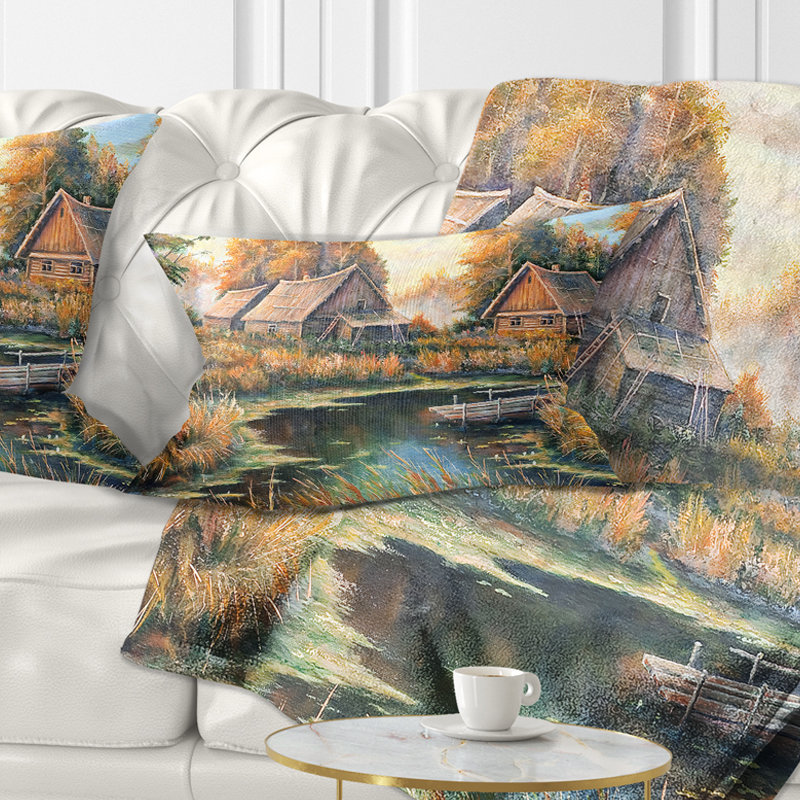 Coussin lombaire Landscape Birches