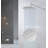 Rainfall Shower Head With 11" Adjustable Arm – High-Pressure Stainless Steel Rain Shower, Ultra-Thin Design (12-Inch)-113452231