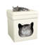 Teddy Boucle Cat House, Foldable Kittening Box, Pet Bed L40 W40 H44 cm-94833873