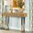 Harmony Natural And Silver 2-Drawer Console Table