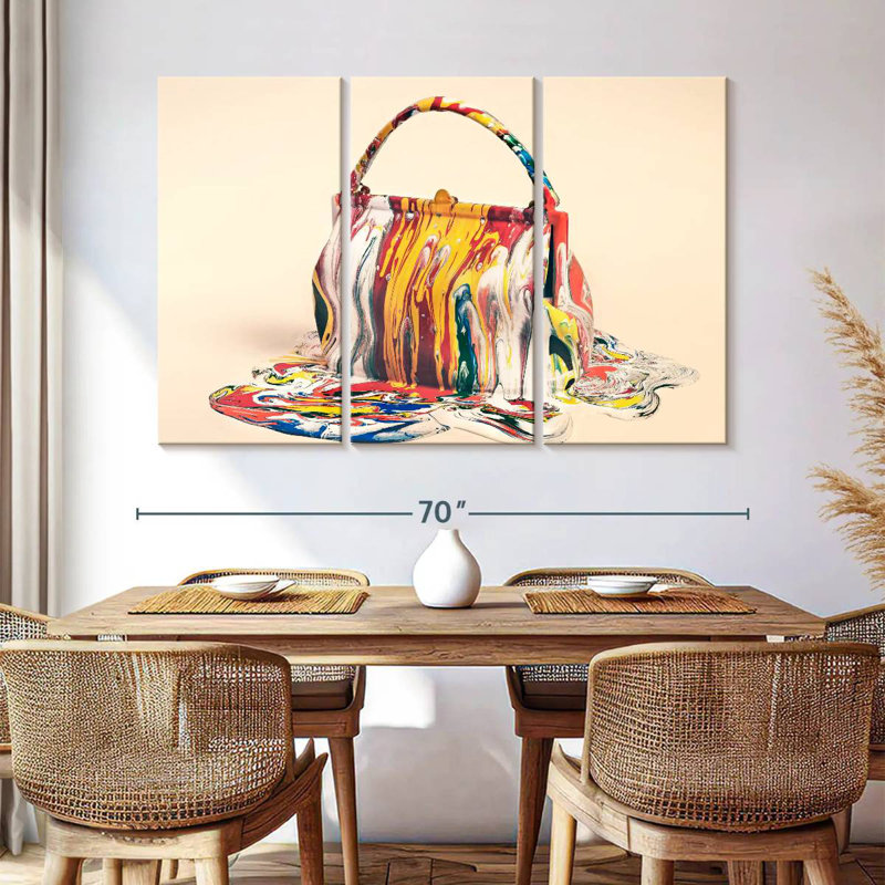 Shuttleworth Bag Dripping In Paint, 42" H x 65" W
