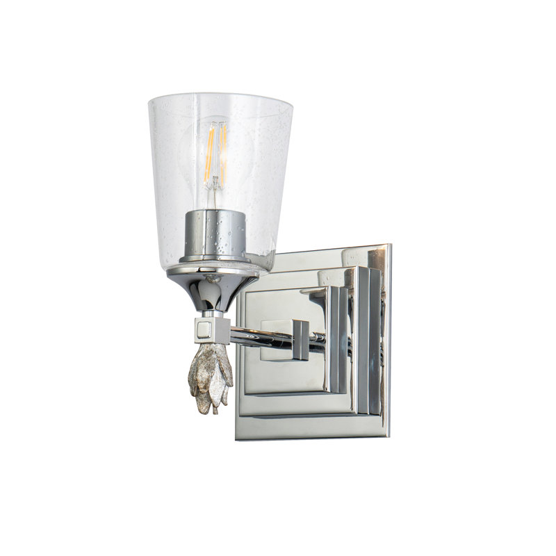 Meuble-lavabo 1 lumière Stidham Vetiver, Chrome