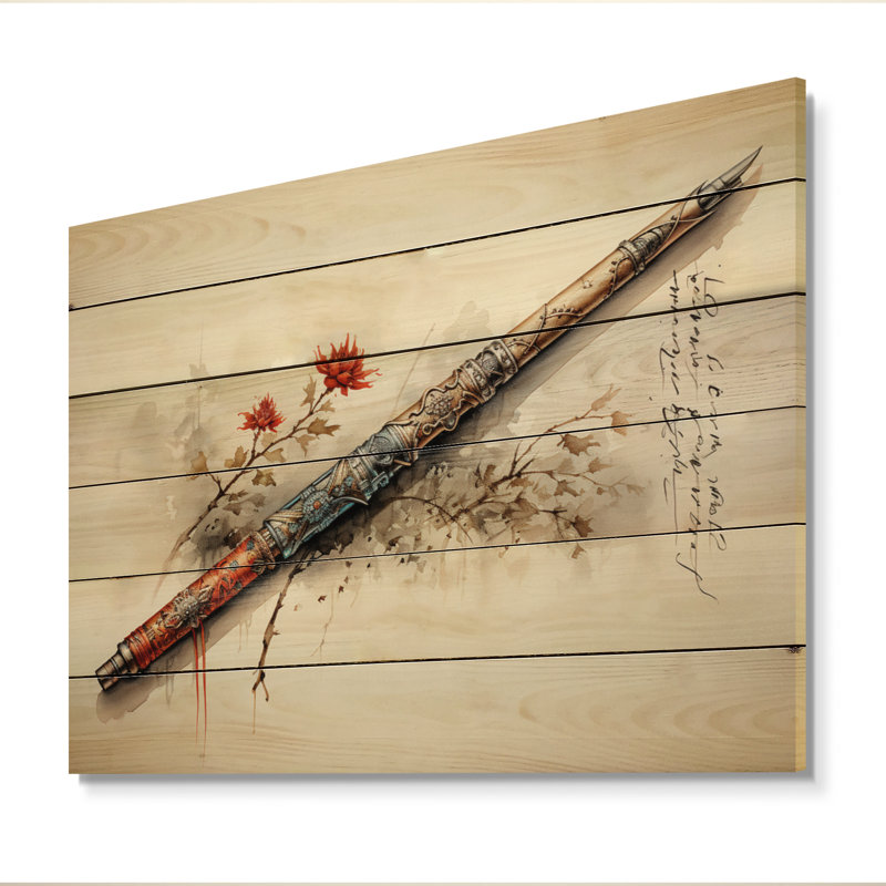 Native Art Sacred Talking On Wood Print, 30" H x 40" W x 0.78" D