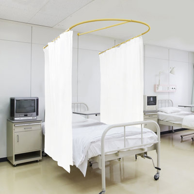 Séparateur de rideau / cloison de salon de beauté en U avec rideau