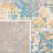 Besfort Abstract Ivory/Teal/Gold Area Rug