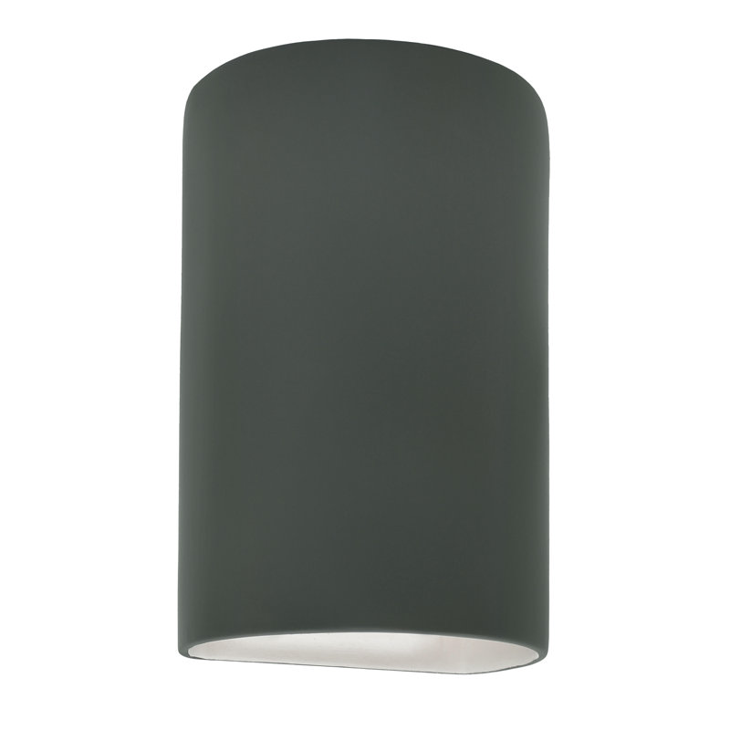 Ambiance Collection™ Outdoor Flush Mount, Pewter Green, LED, 12.5" H x 7.75" W x 4" D