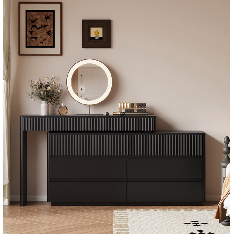 Commode rétro noire