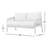 Mariliva Outdoor Acacia Wood Woven Loveseat With Cushions-125995577