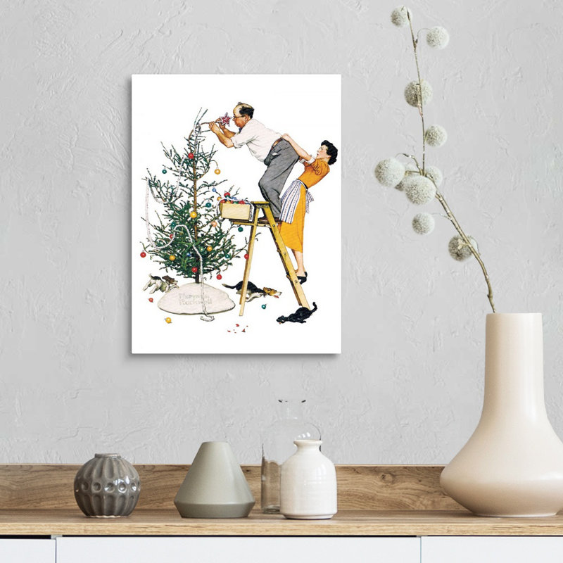 "Norman Rockwell", art mural sur toile, Toile tendue, H 16 po x l 12 po x P 1,25 po