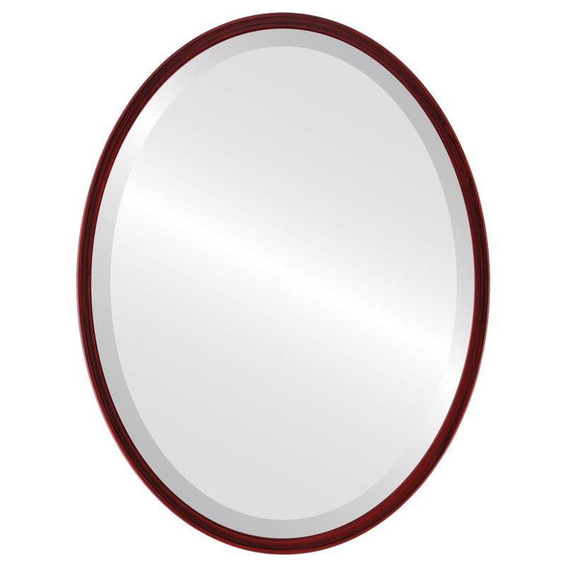 Miroir biseauté Javion, H 21,12 po x l 25,12 po, Cerise noir