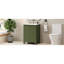 Petit meuble-lavabo 24 po avec lavabo en céramique de style rétro, 2 entrées d'armoire à fermeture en douceur, réglable pour les entrées de rangement, polyvalent-1237357606-1237357607