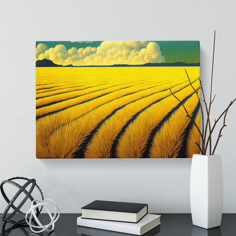 Exciting Wheat Field - Wrapped Canvas, 35cm H x 50cm W x 3cm D