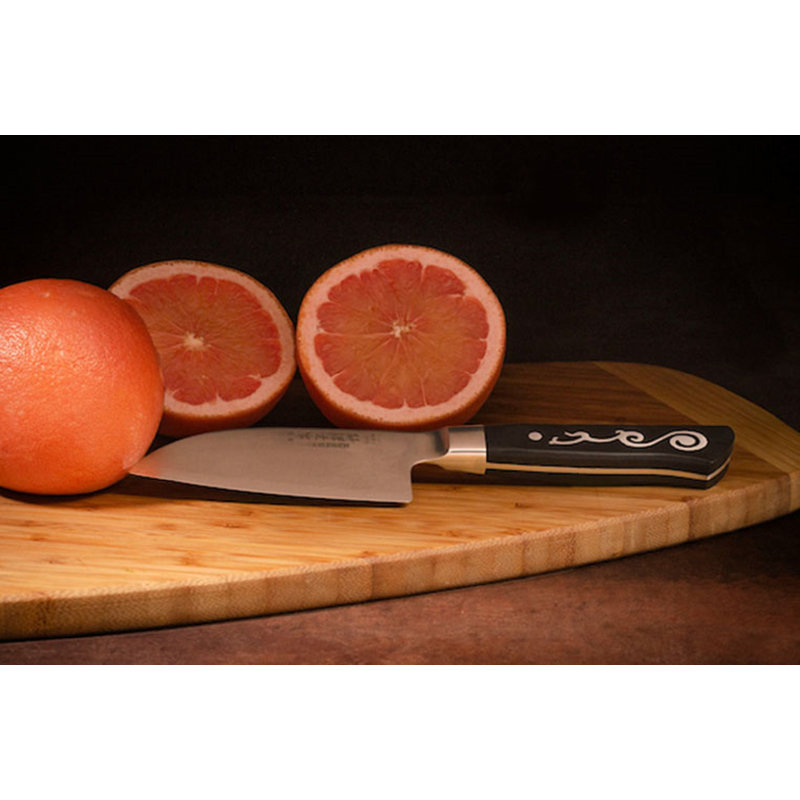 I.O. SHEN Master Grade Japanese Knife, Slicer Knife, Sashmi Knife, Kitchen Knife, 5" / 130 mm