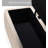 Rounded-Shaped Lambswool Solid Wood Storage Ottoman