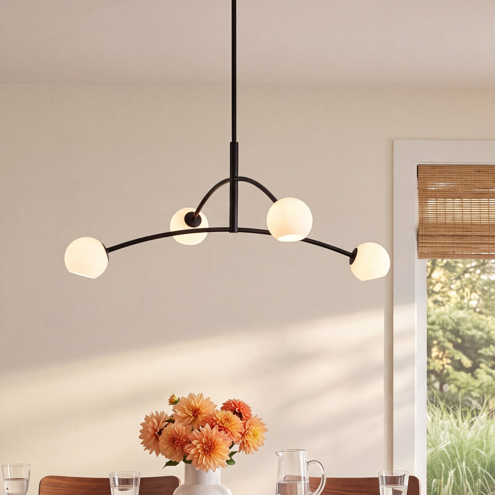 Alisina Iron 4-Light Chandelier