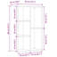 Haydon 203.2cm H x 127cm W Bookcase-1170240846