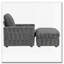 Fauteuil-lit surdimensionné de 42 po avec méridienne rembourrée avec repose-pieds et rangement, porte-gobelets-749679404