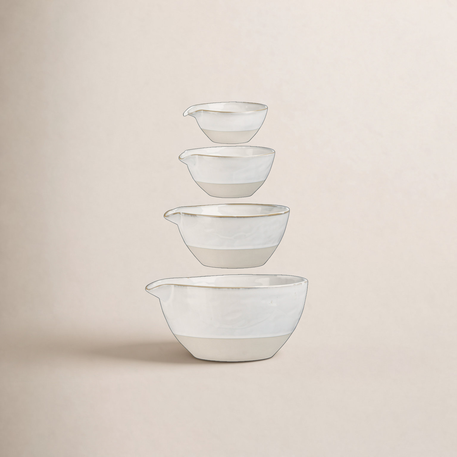 Adelora Stoneware Mixing Bowl - Set of 4
