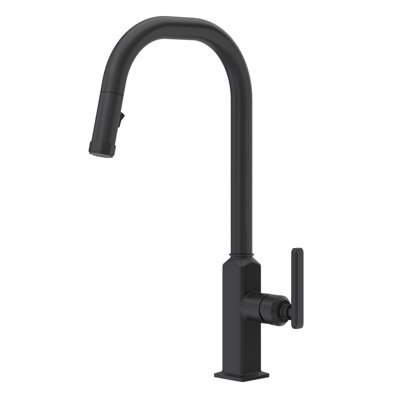 Apothecary Pull-Down Kitchen Faucet With C-Spout