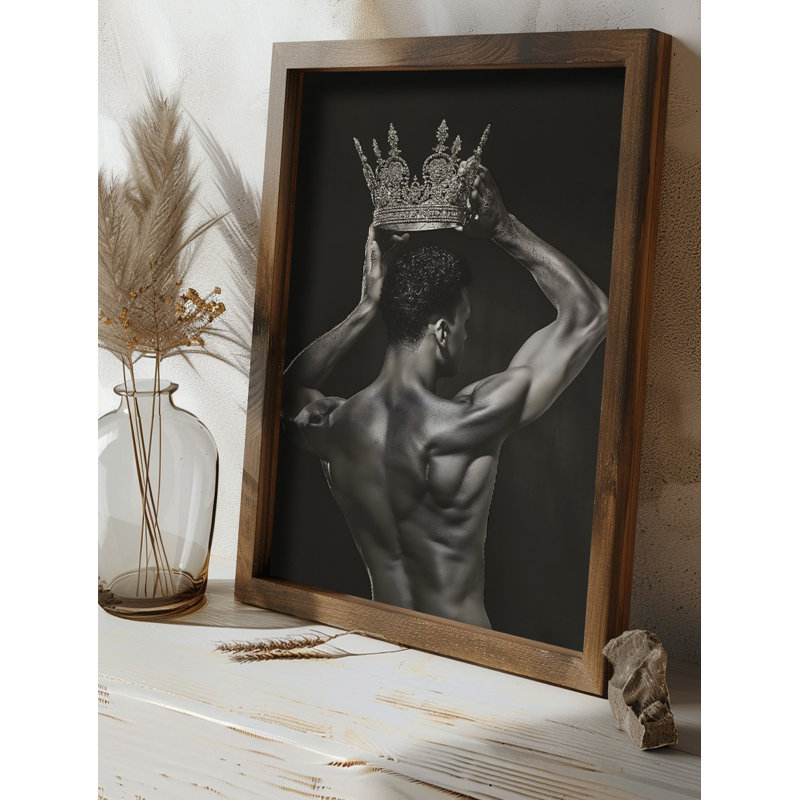 Elegant Decorative Framed MDF Painting, 13.8 x 18.5 x 0.1 inches | 100% MDF with 3 mm Thickness, 100% Pine Wood Frame | UV Printed Artwork for Stylish Home Decor, Perfect for Living Room or Office