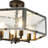 4- Lights Hexagonal Semi Flush Mount