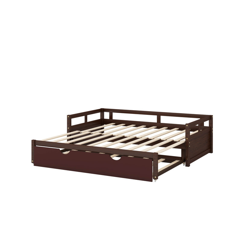 Twin Size Extending Daybed With Trundle, Espresso