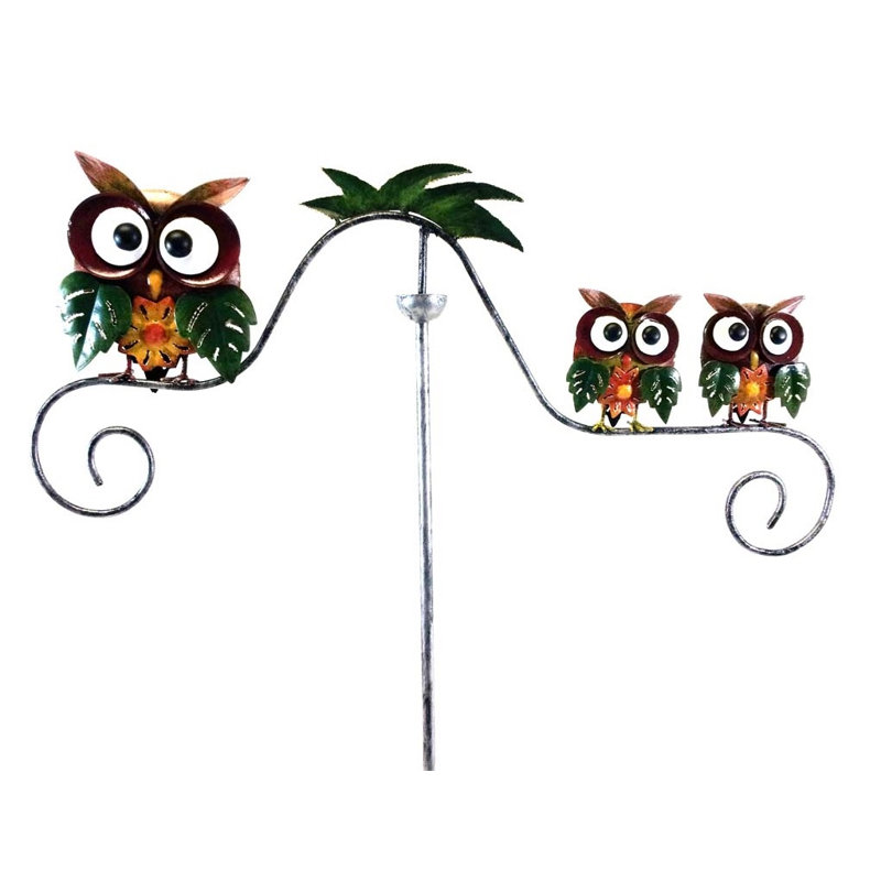 Three Owl Wind Spinner
