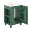 Meuble-lavabo 24 po avec lavabo, armoire de salle de bain avec tablette de porte, rangement latéral ouvert-119691047